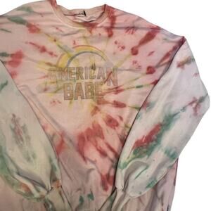 The Laundry Room American Babe Tie Dye Crewneck Sweatshirt Size L